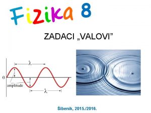 8 ZADACI VALOVI ibenik 2015 2016 1 ZADATAK