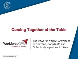 The Power of Youth Committees to Convene Coordinate