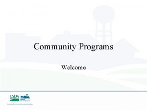 Community Programs Welcome Indiana Rural Development United States