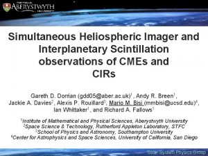 Simultaneous Heliospheric Imager and Interplanetary Scintillation observations of