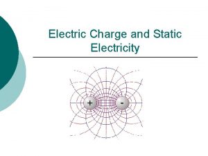 Electric Charge and Static Electricity Electric Charge All