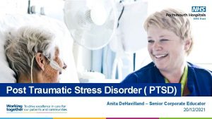 Post Traumatic Stress Disorder PTSD Anita De Havilland