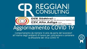 Aggiornamento COVID 19 Comportamento da mettere in atto