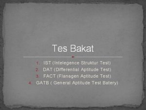 Tes Bakat 1 IST Intelegence Struktur Test 2