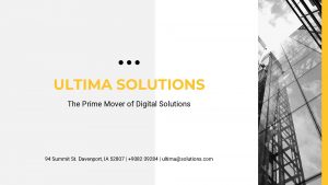 ULTIMA SOLUTIONS The Prime Mover of Digital Solutions