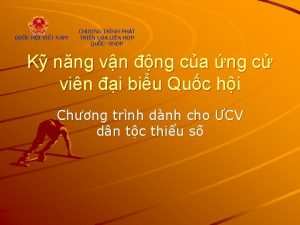 QUC HI VIT NAM CHNG TRNH PHT TRIN