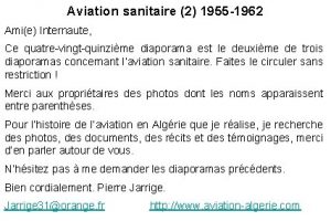 Aviation sanitaire 2 1955 1962 Amie Internaute Ce