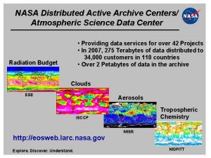 NASA Distributed Active Archive Centers Atmospheric Science Data