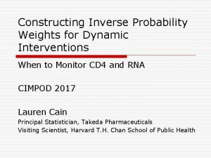 Constructing Inverse Probability Weights for Dynamic Interventions When