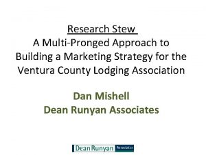 Research Stew A MultiPronged Approach to Building a
