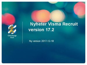 Nyheter Visma Recruit version 17 2 Ny version