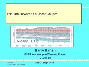 The Path Forward to a Linear Collider Russian
