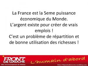 La France est la 5 eme puissance conomique