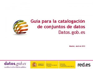 Gua para la catalogacin de conjuntos de datos