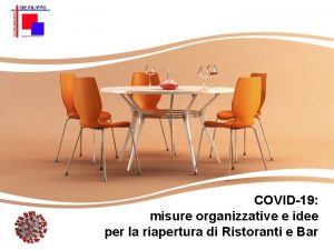 COVID19 misure organizzative e idee per la riapertura