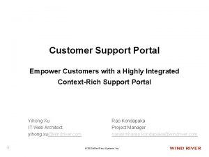 Customer Support Portal Empower Customers with a Highly