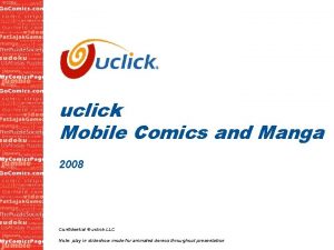 uclick Mobile Comics and Manga 2008 Confidential uclick