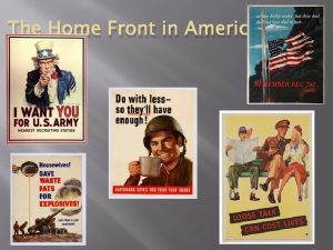 The Home Front in America Atlantic Charter 1941