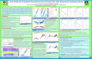 Ozone Profile and Tropospheric Ozone Retrieval from SCIAMACHY