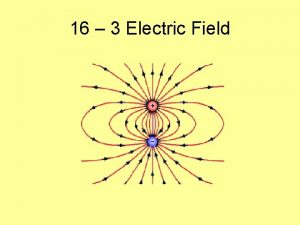 16 3 Electric Field The Electric Field Both