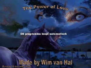 Dit programma loopt automatisch The whispers In The