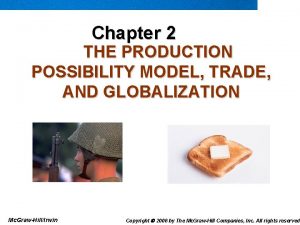 Chapter 2 THE PRODUCTION POSSIBILITY MODEL TRADE AND