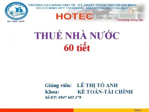 THU NH NC 60 tit Ging vin Khoa