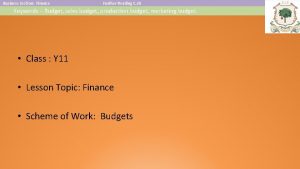 Business Section Finance Further Reading C 28 Keywords