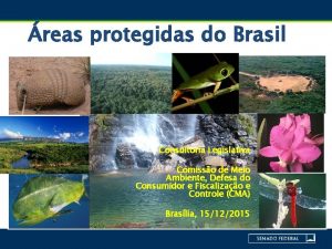 reas protegidas do Brasil Consultoria Legislativa Comisso de