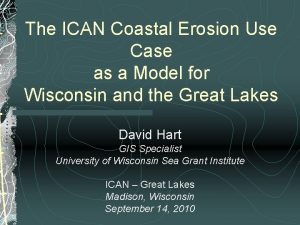 The ICAN Coastal Erosion Use Case as a