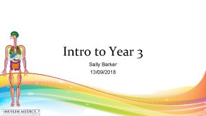 Intro to Year 3 Sally Barker 13092018 Contents