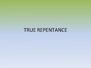 TRUE REPENTANCE COVENANT 7 DAYS THE FEAR OF