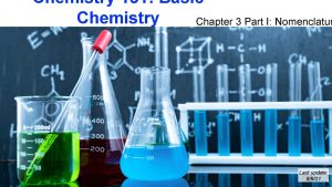 Chemistry 151 Basic Chemistry Chapter 3 Part I