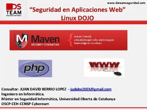 www dsteamseguridad com Seguridad en Aplicaciones Web Linux