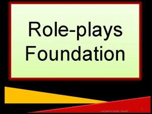 Roleplays Foundation Lancashire County Council 1 Im Hotel