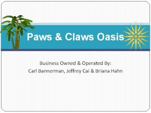 Paws Claws Oasis Business Owned Operated By Carl