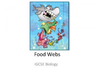 Food Webs IGCSE Biology STARTER Changes in food
