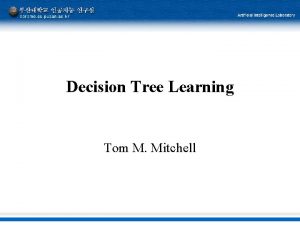 Decision Tree Learning Tom M Mitchell Abstract Decision