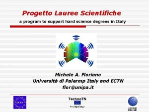 Progetto Lauree Scientifiche a program to support hard