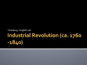 SteinbergEnglish 206 Industrial Revolution ca 1760 1840 Images