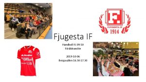 Fjugesta IF Handboll FL 09 10 Frldramte 2019