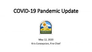 COVID19 Pandemic Update May 12 2020 Kris Concepcion