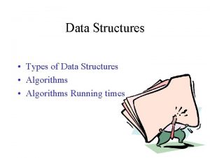Data Structures Types of Data Structures Algorithms Running