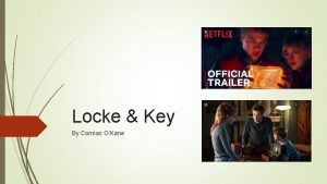 Locke Key By Cormac OKane Background Locke and