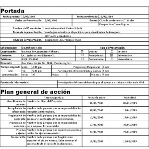 Portada Fecha prevista 10022009 Fecha de Presentacin 10022009