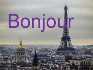 Bonjour Index Card Your name Your childs name