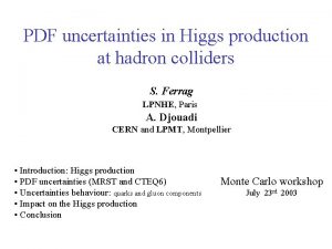 PDF uncertainties in Higgs production at hadron colliders