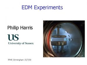 EDM Experiments Philip Harris PPAP Birmingham 15709 Electric