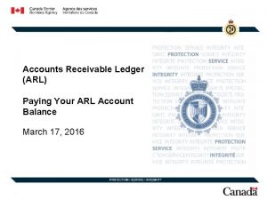 Accounts Receivable Ledger ARL Paying Your ARL Account