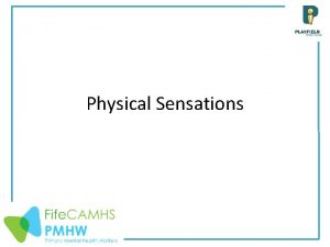 Physical Sensations FightFlightFreeze Our body responds to a